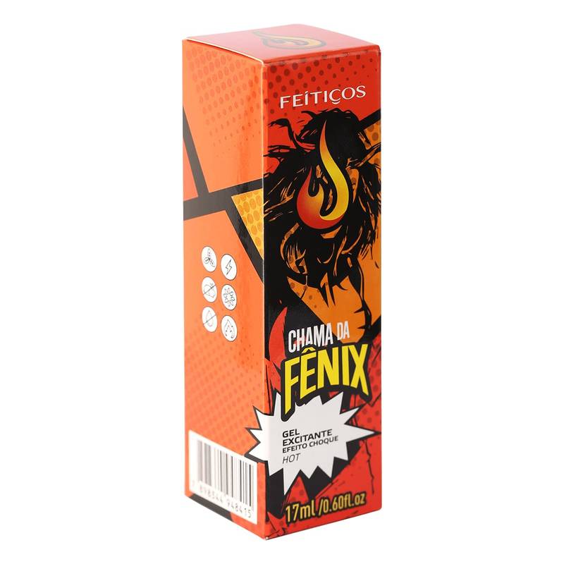 CHAMA DA FÊNIX Gel Excitante Efeito Shock Hot 17ml