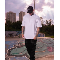 Camiseta Oversized Rugby Cutouts Chami Brand Branco